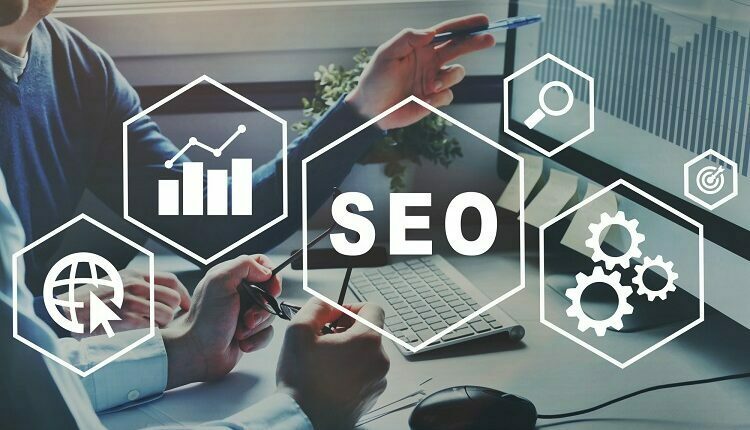 SEO Search Engine Optimization concept, ranking traffic on website, internet technology for business company